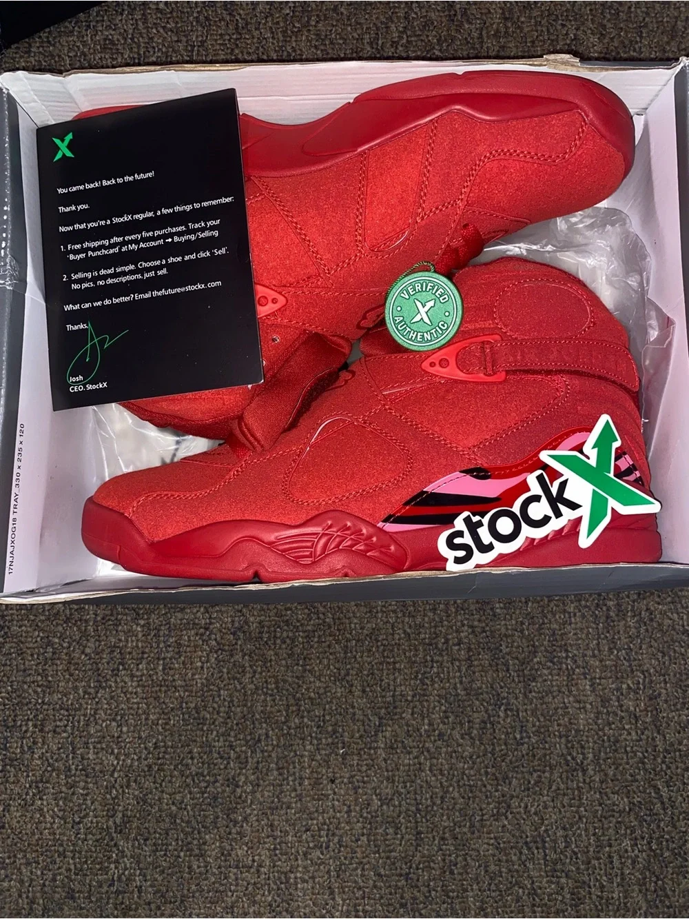 Jordan 8 retro Valentines Day